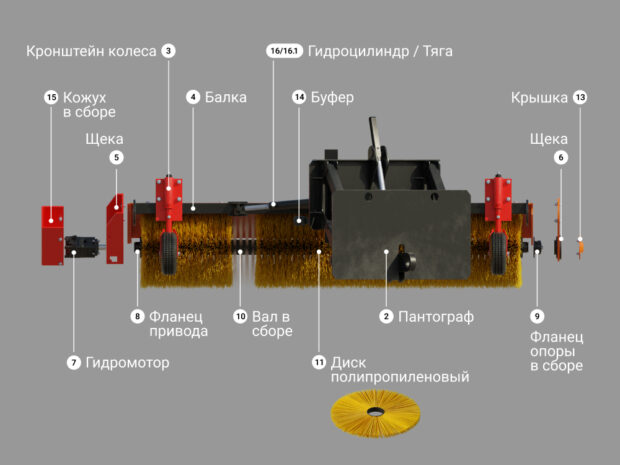 Купить Запчасти для щетки передней цена «Регион 45»